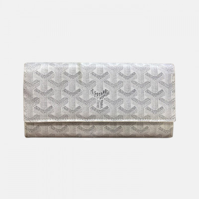 Goyard 2019 Mm / Wm PVC Wallet - 고야드 2019 남여공용 PVC 장지갑 GYW0071,화이트