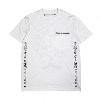 Chrome hearts 2019 Mm/Wm Logo Casual Tshirts - 크롬하츠 2019 남자 로고 캐쥬얼 반팔티 Chr0094x.Size(xs - 2xl).화이트