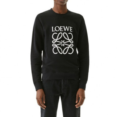 [로에베]Loewe 2019 Mens Logo Crew-neck Cotton Man-to-man - 로에베 2019 남성 로고 크루넥 코튼 맨투맨 Loe0131x.Size(s - xl).블랙