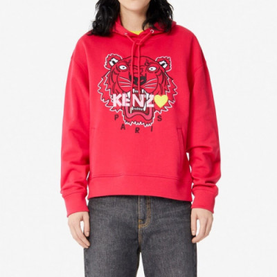 Kenzo Mens Tiger Hoodie - 겐조 2019 남성 레드 후드티 Ken60x