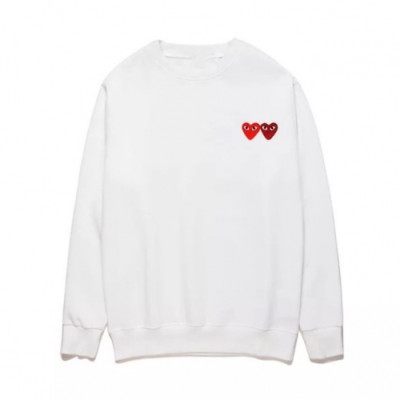 Cdgplay 2019 Unisex Print Heart Cotton Tshirts - 꼼데가르송 남/녀 프린트 하트 코튼 기모 긴팔티 - cdg53x