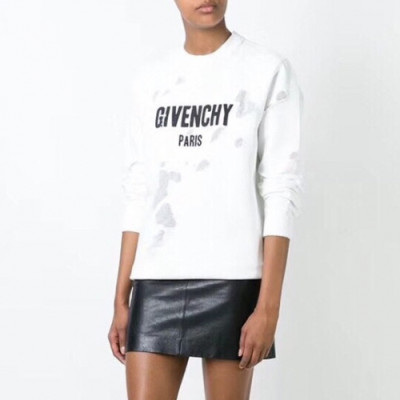 [지방시]Givenchy 2019 Mm/Wm Logo Casual Cotton Man-to-man - 지방시 2019 남자 로고 캐쥬얼 코튼 맨투맨 Giv0274x.Size(xs - xl).화이트