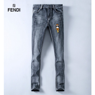 [매장판]Fendi 2019 Mens Classic Denim Jeans - 펜디 2019 남성 클래식 데님 청바지 Fen0493x.Size(29 - 38).블루