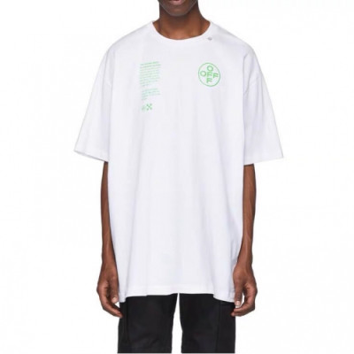 Off-white 2019 Mm/Wm Printing Logo Crew - neck Cotton Short Sleeved Oversize Tshirt - 오프화이트 남자 프린팅 로고 크루넥 코튼 오버사이즈 반팔티 Off0303x.Size(xs - l).화이트