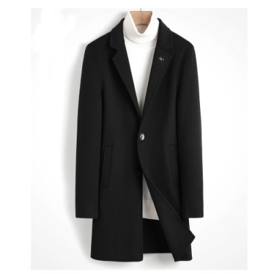 [디올]Dior 2019 Mens Business Modern Cashmere Coats - 디올 2019 남성 비지니스 모던 가죽 캐시미어 코트 Dio0475x.Size(m - 3xl).블랙