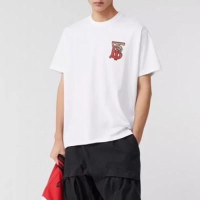 [버버리]Burberry 2019 Mm/Wm Logo Cotton Short Sleeved Tshirts - 버버리 2019 남자 로고 코튼 반팔티 Bur01806x.Size(s - xl).화이트