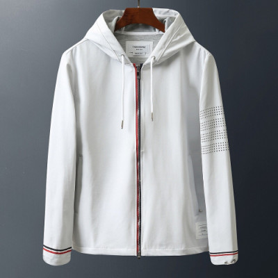 [톰브라운]Thom Browne 2019 Mens Casual Windproof Jacket - 톰브라운 2019 남성 캐쥬얼 방풍 자켓 Thom0466x.Size(m - 2xl).화이트