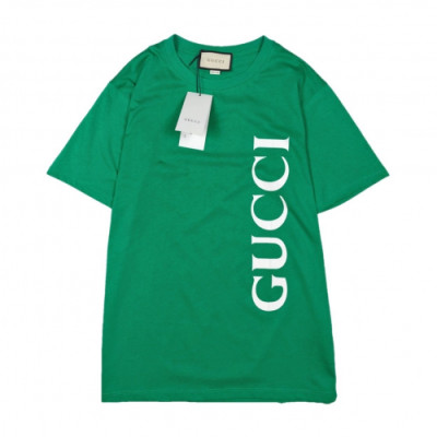 [매장판]Gucci 2019 Mm/Wm Logo Cotton Short Sleeved Tshirts - 구찌 2019 남자 로고 코튼 반팔티 Guc01936x.Size(xs - 2xl).그린