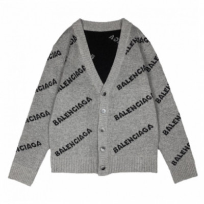 Balenciaga Mens V-neck Cardigan - 발렌시아가 남성 브이넥 울 가디건 - bal431x