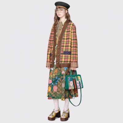 [구찌]Gucci 2019 Womens Trendy Flower Long Skirts - 구찌 2019 여성 트렌디 플라워 롱 스커트 Guc01941x.Size(s - l).브라운