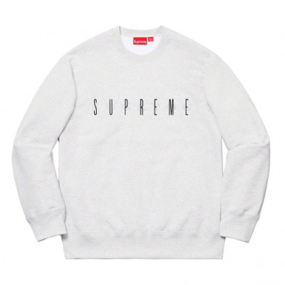 Supreme 2020 Mm/Wm Embroidery Logo Cotton Man-to-man - 슈프림 2020 남자 자수 로고 코튼 기모 맨투맨 Sup0079x.Size(s -  xl).3컬러(블랙/그레이/블루)