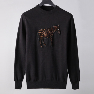 [에르메스]Hermes 2020 Mens Crew-neck Wool Sweater - 에르메스 2020 남성 크루넥 울 스웨터 Her0353x.Size(m - 3xl).블랙