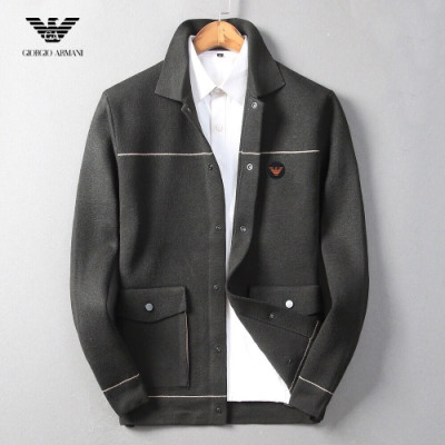 [알마니]Armani 2020 Mens Casual Wool Jackets - 알마니 2020 남성 로고 캐쥬얼 울 자켓 Arm0554x.Size(m - 3xl).블랙