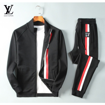 [루이비통]Louis vuitton 2020 Mens Casual Logo Training Clothes&Pants - 루이비통 2020 남성 캐쥬얼 로고 트레이닝복&팬츠 Lou01542x.Size(m - 2xl).블랙