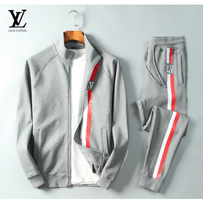 [루이비통]Louis vuitton 2020 Mens Casual Logo Training Clothes&Pants - 루이비통 2020 남성 캐쥬얼 로고 트레이닝복&팬츠 Lou01543x.Size(m - 2xl).그레이