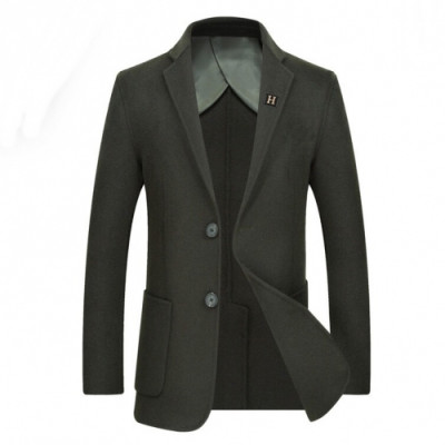 [매장판]Hermes 2020 Mens Business Cashmere Suit Jackets - 에르메스 2020 남성 비지니스 캐시미어 슈트 자켓 Her0362x.Size(m - 3xl).그린