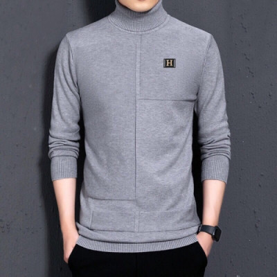 [에르메스]Hermes 2020 Mens Crew-neck Wool Sweater - 에르메스 2020 남성 크루넥 울 스웨터 Her0364x.Size(m - 3xl).3컬러(그레이/블랙/카멜)