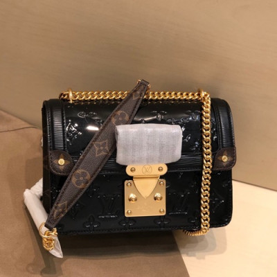 Louis Vuitton 2019 Wynwood Monogram Vernis Shoulder Bag,21cm - 루이비통 2019 윈우드 모노그램 베르니 숄더백 M90445,LOUB1923 ,21cm,블랙