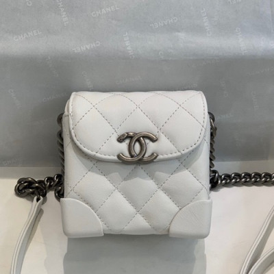 Chanel 2019 Leather Chain Shoulder Cross Bag,11CM - 샤넬 2019 여성용 레더 체인 숄더 크로스백,CHAB1394,11CM,화이트