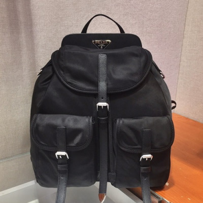 Prada 2019 Ladies Nylon Back Pack,32CM - 프라다 2019 나일론 여성용 백팩 1BZ063-2,32CM,블랙