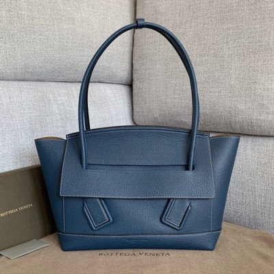 Bottega Veneta 2019 Arco Large Tote Shoulder Bag,32cm - 보테가 베네타 2019 아르코 라지 토트 숄더백, 575941,BVB0503,32cm,블루