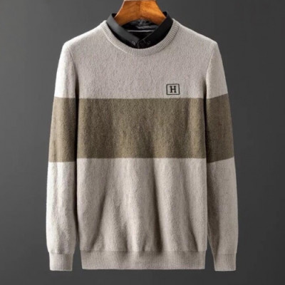 [에르메스]Hermes 2020 Mens Crew-neck Wool Sweater - 에르메스 2020 남성 크루넥 울 스웨터 Her0375x.Size(m - 4xl).카키