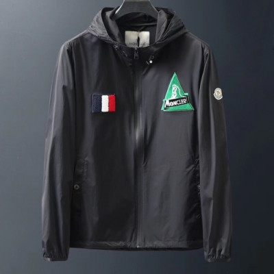 [몽클레어]Moncler 2020 Mens Patch Logo Casual Windproof Jackets - 몽클레어 2020 남성 패치 로고 캐쥬얼 방풍 자켓 Moc01355x.Size(m - 2xl).블랙