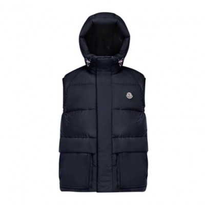 [몽클레어]Moncler 2020 Mens Patch Logo Modern Duck Down Padding Vest - 몽클레어 2020 남성 패치 로고 모던 덕다운 패딩 조끼 Moc01361x.Size(m - 3xl).네이비