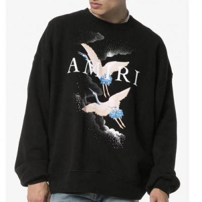 [아미리]Amiri 2020 Mens Logo Casual Cotton Oversize Man-to-man - 아미리 2020 남성 로고 캐쥬얼 코튼 오버사이즈 맨투맨 Ami0072x.Size(s - l).블랙