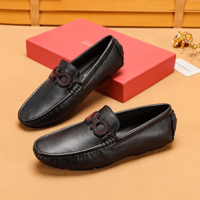 Ferragamo 2019 Mens Leather Loafer - 페라가모 2019 남성용 레더 로퍼 FGMS0126,Size(240 - 270).블랙