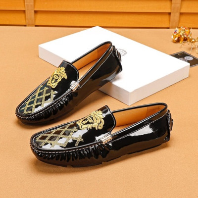 Versace  2019 Mens Leather Loafer - 베르사체 2019 남성용 레더 로퍼 VERS0272,Size(240 - 270).블랙