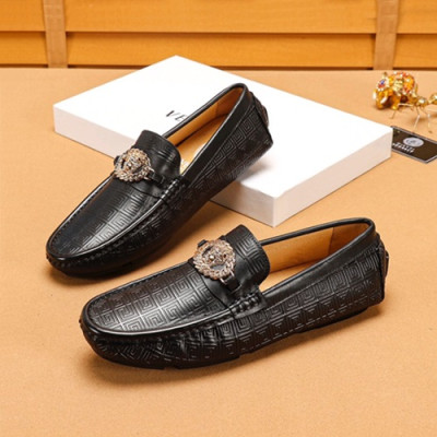 Versace  2019 Mens Leather Loafer - 베르사체 2019 남성용 레더 로퍼 VERS0274,Size(240 - 270).블랙