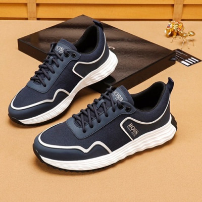 Hugo Boss 2019 Mens Leather Running Shoes - 휴고보스 2019 남성용 레더 런닝 슈즈 HUGS0028.Size(240 - 270).네이비