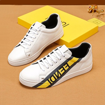 Fendi 2019 Mens Leather Sneakers - 펜디 2019 남성용 레더 스니커즈 FENS0263,Size(240 - 270).화이트