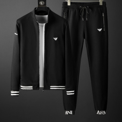 [알마니]Emporio Armani 2020 Mens Cotton Training Clothes&Pants - 알마니 2020 남성 코튼 트레이닝복&팬츠 Arm0580x.Size(m - 4xl).블랙