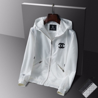 [샤넬]Chanel 2020 Mens Logo Windproof Jackets - 샤넬 2020 남성 로고 방풍 자켓 Cnl0534x.Size(m - 3xl).화이트