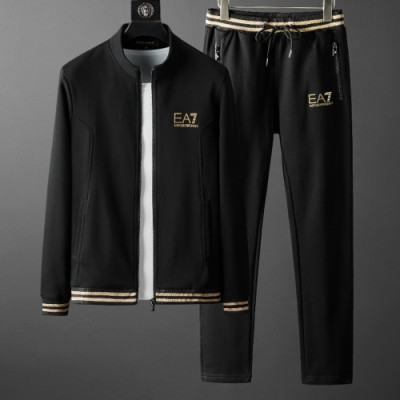 [알마니]Emporio Armani 2020 Mens Cotton Training Clothes&Pants - 알마니 2020 남성 코튼 트레이닝복&팬츠 Arm0588x.Size(m - 4xl).블랙