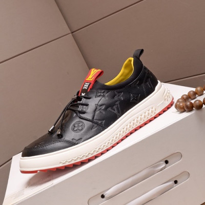 Louis Vuitton 2019 Mens Leather Sneakers - 루이비통 2019 남성용 레더 스니커즈 LOUS0484,Size(240 - 270).블랙