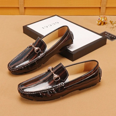 Gucci 2019 Mens Leather Loafer - 구찌 2019 남성용 레더 로퍼 GUCS0595,Size(240 - 270).브라운