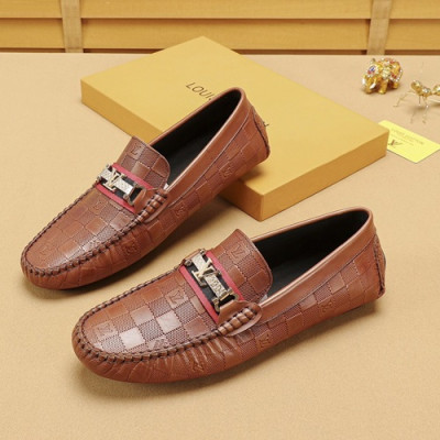 Louis vuitton 2019 Mens Leather Loafer  - 루이비통 2019 남성용 레더 로퍼 LOUS0492,Size(240 - 270).브라운