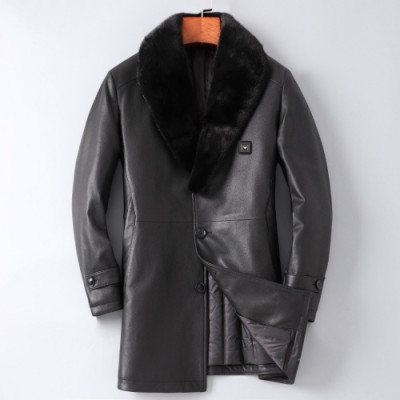 [알마니]Armani 2020 Mens Business Mink Leather Coats - 알마니 2020 남성 비지니스 밍크 가죽 코트 Arm0590x.Size(m - 3xl).블랙