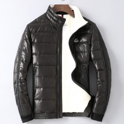 Moncler 2020 Mens Goose Down Leather Jackets - 몽클레어 2020 남성 구스 다운 가죽 자켓 Moc01386x.Size(m - 3xl).블랙