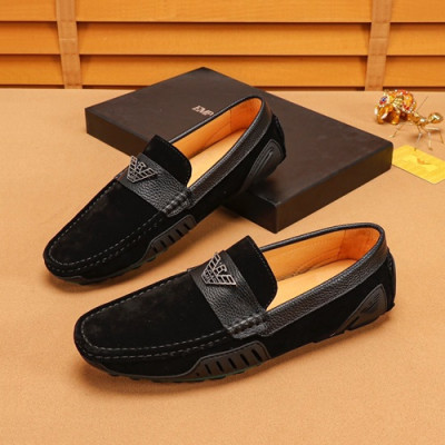 Armani 2019 Mens Leather Loafer - 알마니 2019 남성용 레더 로퍼 ARMS0130.Size (240 - 270).블랙