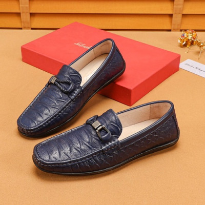 Ferragamo 2019 Mens Leather Loafer - 페라가모 2019 남성용 레더 로퍼 FGMS0133,Size(240 - 270).블루