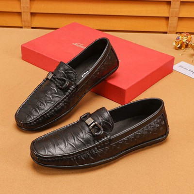 Ferragamo 2019 Mens Leather Loafer - 페라가모 2019 남성용 레더 로퍼 FGMS0135,Size(240 - 270).블랙