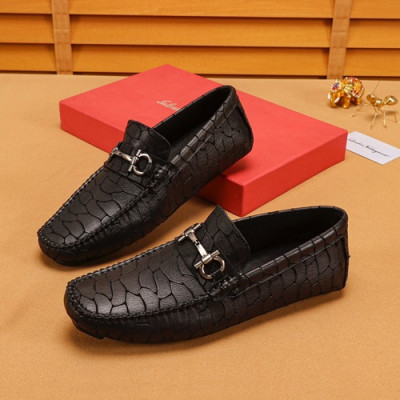 Ferragamo 2019 Mens Leather Loafer - 페라가모 2019 남성용 레더 로퍼 FGMS0137,Size(240 - 270).블랙