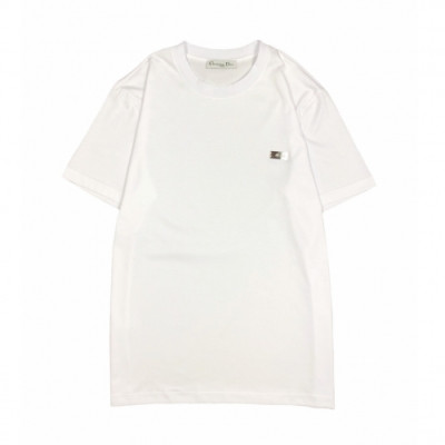 [디올]Dior 2020 Mm/Wm Logo Cotton Short Sleeved Tshirts - 디올 2020 남자 로고 코튼 반팔티 Dio0522x.Size(s - 2xl).화이트