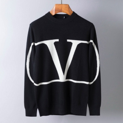 [발렌티노]Valentino 2020 Mens Big Logo Crew-neck Wool Sweaters - 발렌티노 2020 남성 빅로고 크루넥 울 스웨터 Val0327x.Size (m - 3xl).블랙