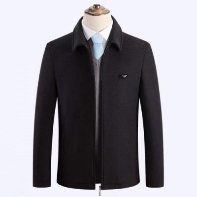 [알마니]Armani 2020 Mens Logo Casual Cashmere Jackets - 알마니 2020 남성 로고 캐시미어 자켓 Arm0594x.Size(m - 3xl).블랙