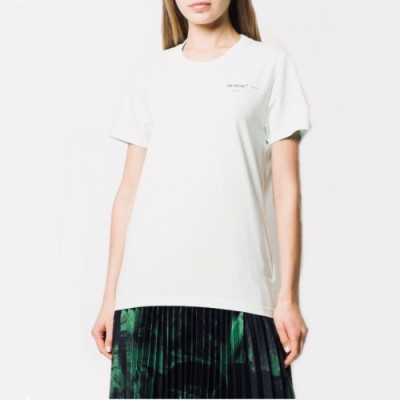 [오프화이트]Off-white 2020 Womens Printing Logo Crew - neck Cotton Short Sleeved Tshirts - 오프화이트 2020 여성 프린팅 로고 크루넥 코튼 반팔티 Off0338x.Size(s - l).화이트